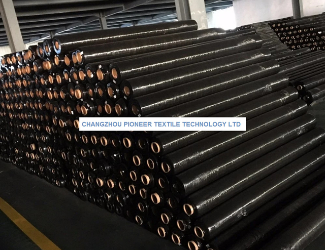 Tela tecida PP preta da paisagem da cerca do lodo da tela do geotêxtil 70-100GSM