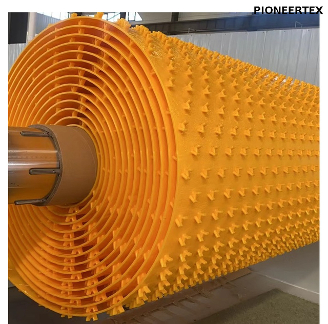 Forro protetor de concreto HDPE com botão de ancoragem