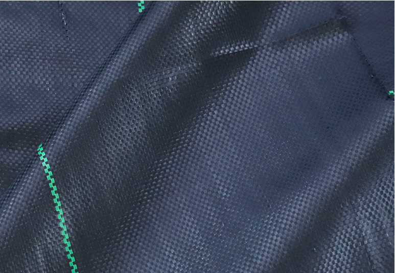 TECIDO DE COBERTURA DE GEOTEXTIL TECIDO PRETO PP 70-100GSM PARA CONTROLE DE ERVAS Daninhas / BARREIRA DE ERVAS Daninhas