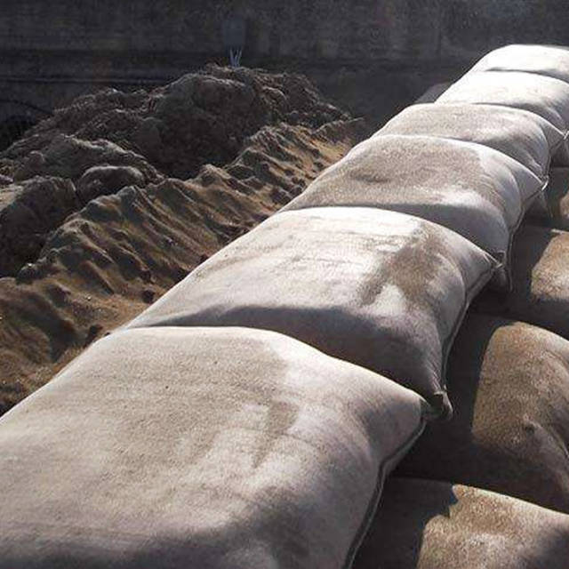 Recipiente de areia geossintética