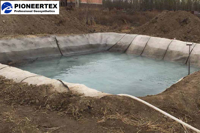 Lona impregnada de concreto padrão ASTM com reforço de tecido espaçador 3D para controle de erosão